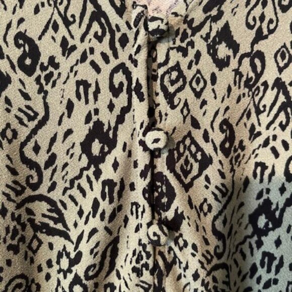 green and black summer dress - Picture 4 of 4